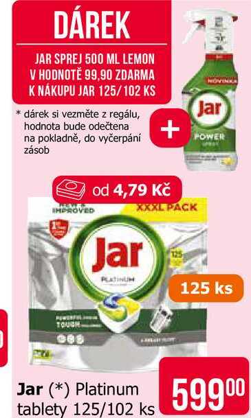 Jar Platinum tablety 125/102 ks 