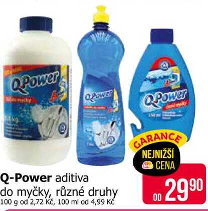 QPower do myčky, různé druhy 100 g