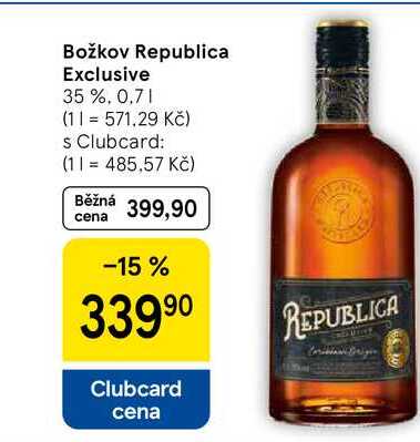 Božkov Republica Exclusive, 0,7 l