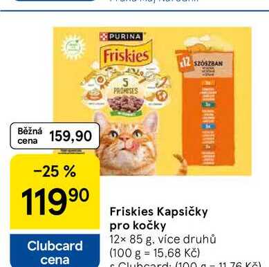 Friskies Kapsičky pro kočky, 12× 85 g