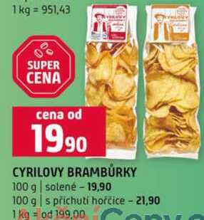 Cyrilovy brambůrky 100g