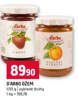 D´arbo džem 450g