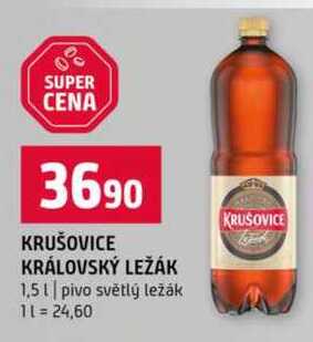 Krušovice králolký ležák 1,5l Pet