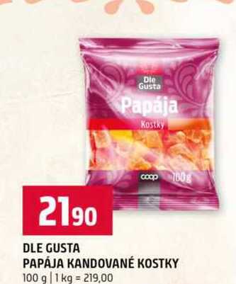 Die Gusta Papája kandované kostky 100g