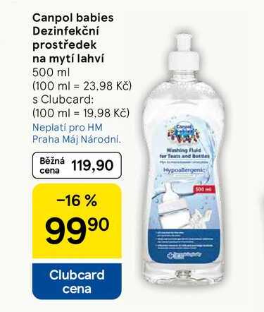 Canpol babies Dezinfekční prostředek na mytí lahví, 500 ml 