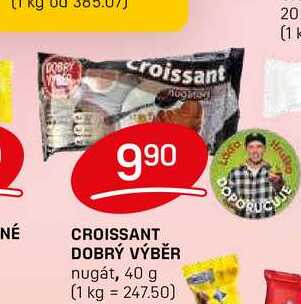 CROISSANT DOBRÝ VÝBĚR nugát, 40 g 