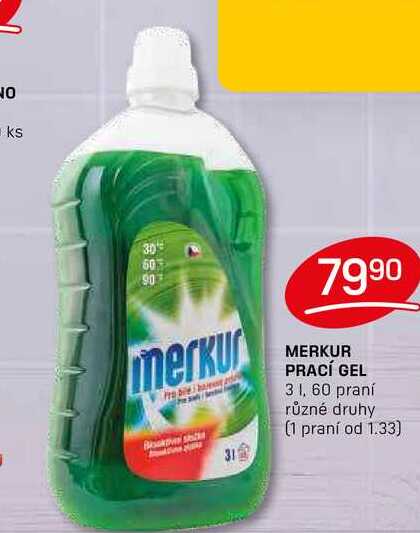MERKUR PRACÍ GEL 3 1, 60 praní 