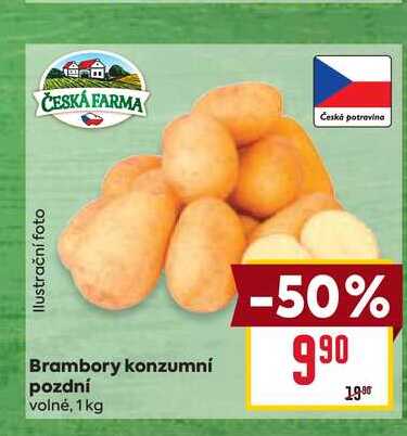 Brambory konzumní pozdní volné, 1 kg 