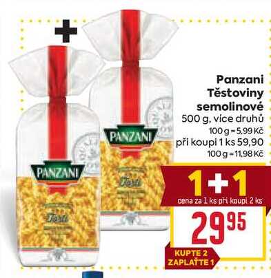 Panzani Těstoviny semolinové 500 g