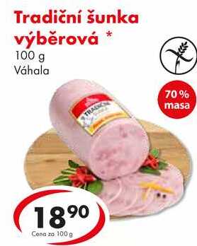 Tradiční šunka výběrová, 100 g