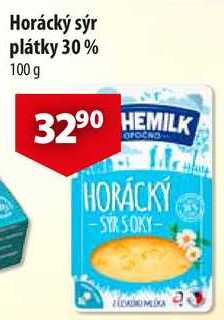 Horácký sýr plátky 30%, 100 g