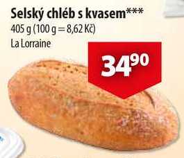 Selský chléb s kvasem, 405 g