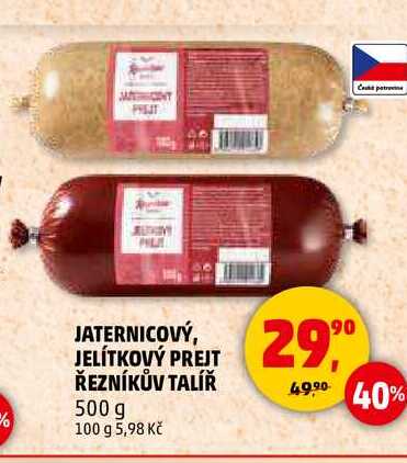 JATERNICOVÝ, JELÍTKOVÝ PREJT ŘEZNÍKŮV TALÍŘ, 500 g