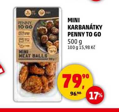 MINI KARBANÁTKY PENNY TO GO, 500 g