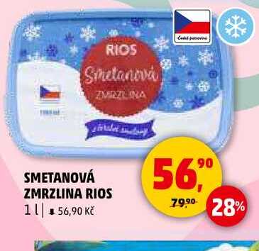 SMETANOVÁ ZMRZLINA RIOS, 1 l