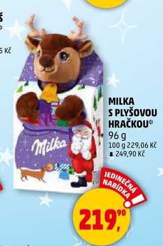 MILKA S PLYŠOVOU HRAČKOU, 96 g