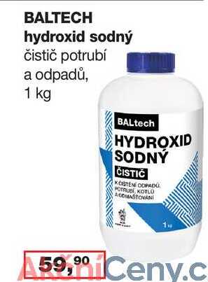 BALTECH hydroxid sodný čistič potrubí a odpadů, 1 kg