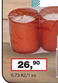 Bony svíčka v plastovém obalu, 4 ks