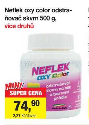 Neflek oxy color odstraňovač skvrn 500 g