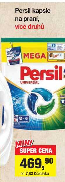 Persil kapsle na praní, více druhů