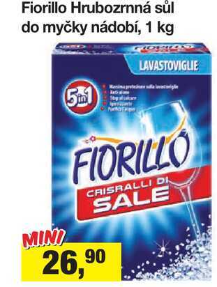 Fiorillo Hrubozrnná sůl do myčky nádobí, 1 kg