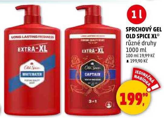 SPRCHOVÝ GEL OLD SPICE XL, 1000 ml