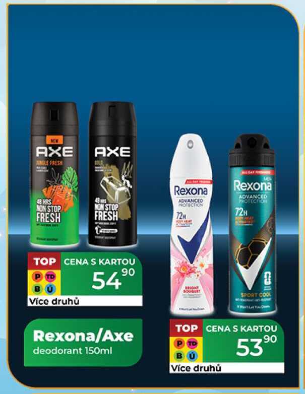 Rexona/Axe deodorant 150ml  