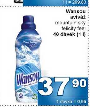 Wansou aviváž mountain sky felicity feel 40 dávek