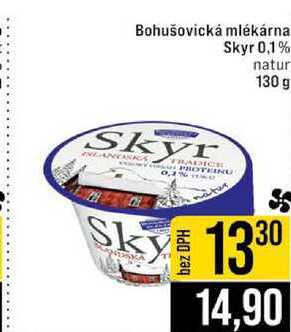 Bohušovická mlékárna Skyr 0,1 % 130g