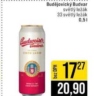 Budějovický Budvar 0,5 l