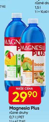 Magnesia Plus různé druhy 0,7l
