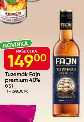 Tuzemák Fajn premium 40% 0,5l