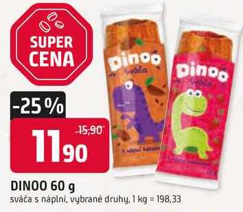 DINOO 60 g sváča s náplní