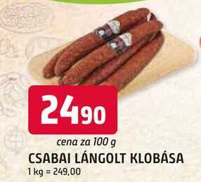 CSABAI LÁNGOLT KLOBÁSA 100 g