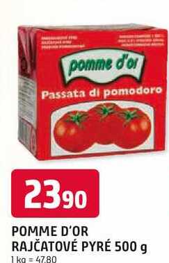 POMME D'OR RAJČATOVÉ PYRÉ 500 g 