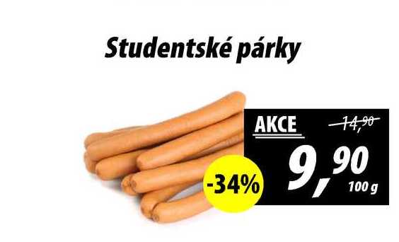 Studentské párky, 100 g