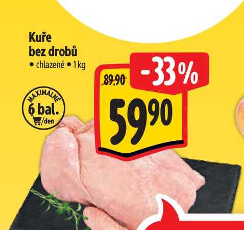 Kuře bez drobů 1 kg