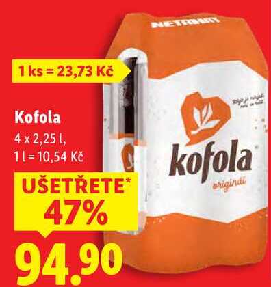 Kofola, 4x 2,25 l