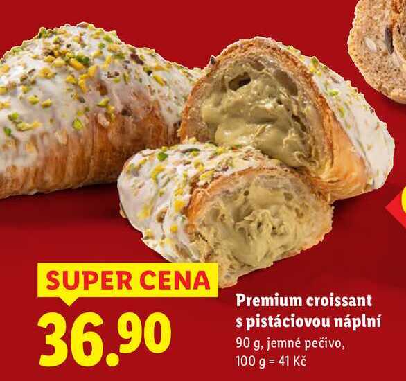 Premium croissant s pistáciovou náplní, 90 g