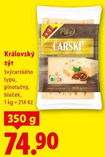 Královský sýr, 350 g