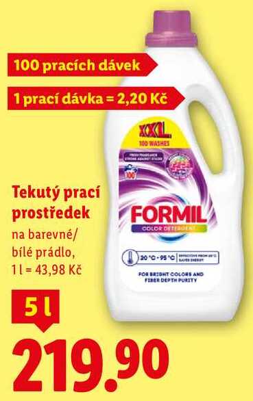 Tekutý prací prostředek, 5 l