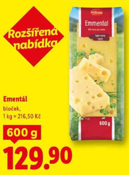 Ementál, 600 g