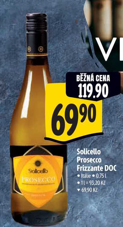 Solicello Prosecco Frizzante DOC  0,75 l