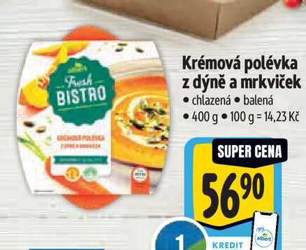 Krémová polévka z dýně a mrkviček  400 g