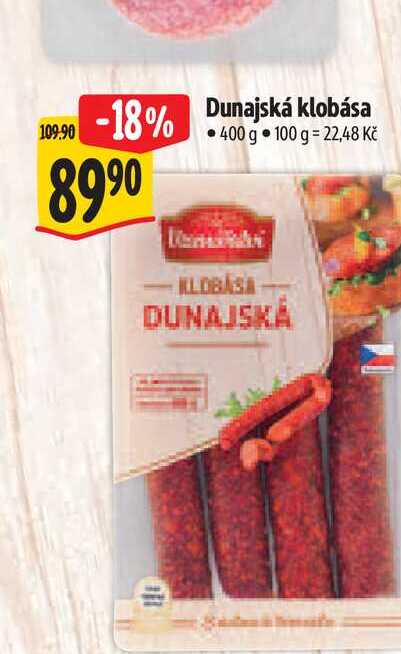 Dunajská klobása 400 g