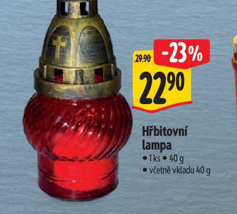 Hřbitovní lampa 1ks 40 g