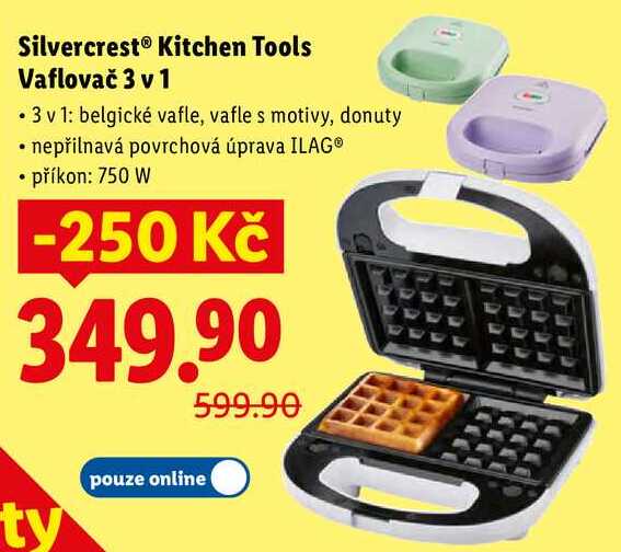 Silvercrest Kitchen Tools Vaflovač 3 v 1