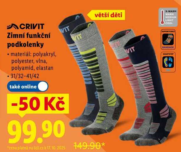 Zimní funkční podkolenky