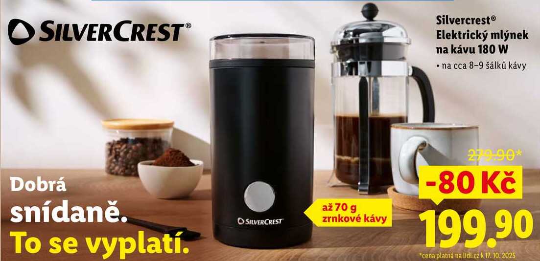Silvercrest Elektrický mlýnek na kávu 180 W