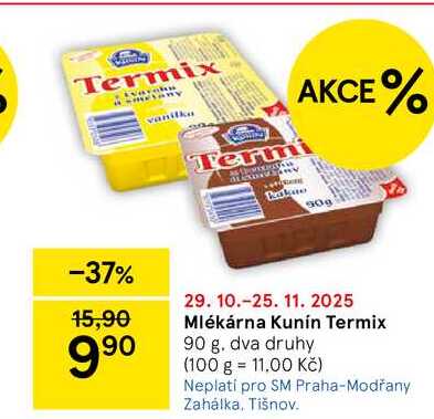 Mlékárna Kunín Termix, 90 g